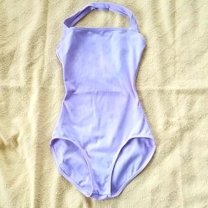 Capezio Lavender halter Leotard